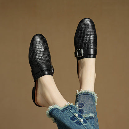 Hailey Genuine Leather Mules