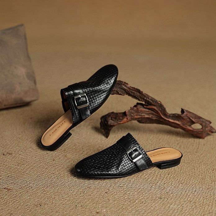 Hailey Genuine Leather Mules