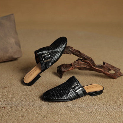 Hailey Genuine Leather Mules