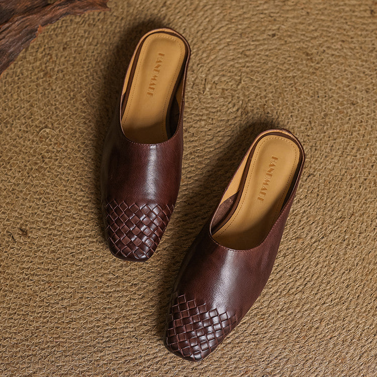 Helma Genuine Leather Mules