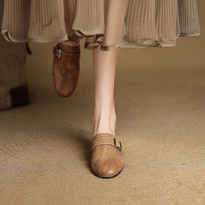 Hailey Genuine Leather Mules