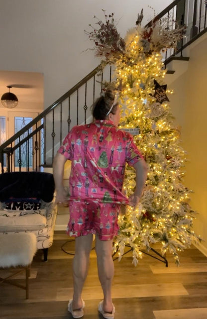 Christmas Nutcracker Pajama Set For Women Short