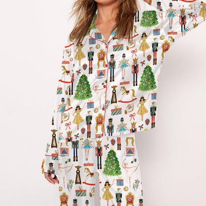 Christmas Nutcracker Pajama Set For Women Short
