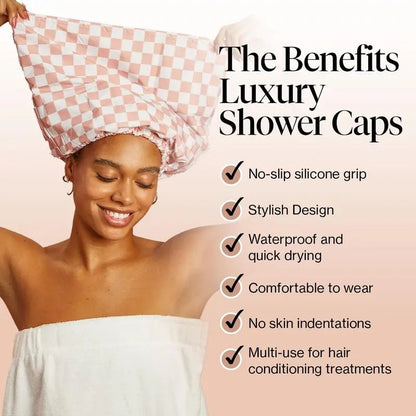 Kind Supply Luxury Shower Caps for Women