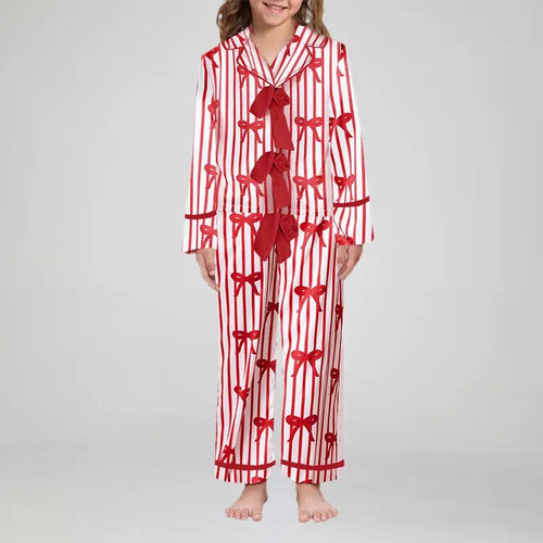 Kids Loose Pajamas Bow/Heart